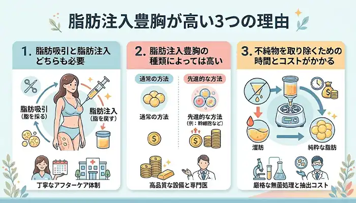 脂肪注入豊胸が高い理由