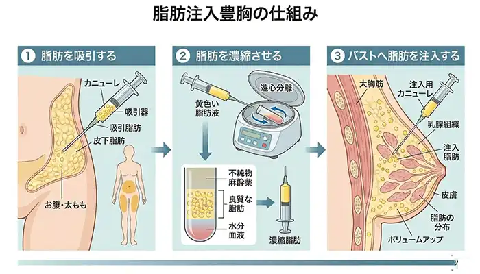 脂肪注入豊胸の仕組み